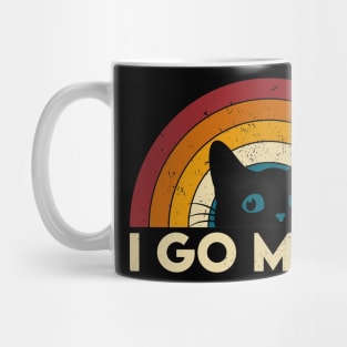 I Go Meow Funny Singing Cat Meme Retro Vintage Gift Mug
